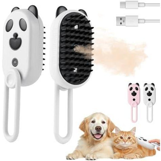 2025- Steam Brush for Shedding, 4 in 1 Brushs with Foldable Handle, Steam Brushs for Cats,Water Brush for , Pet Spray Hair Removal Comb,For Massage, Tangled and Hair Loss Remover